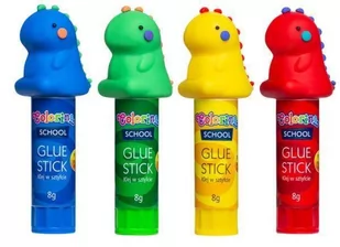 Colorino Klej w sztyfcie dinozaury - 4szt - Przybory szkolne - miniaturka - grafika 1