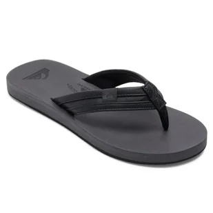 Klapki męskie Quiksilver Carver Squish japonki plażowe czarne-43 - Klapki i japonki męskie - miniaturka - grafika 1