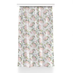 Gotowa zasłona dekor Kwiaty pastelowe wzór 150x230, Fabricsy - Zasłony - miniaturka - grafika 1