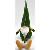 Ozdoby bożonarodzeniowe - SKRZAT KRASNAL GNOM DEKORACYJNY 30+15CM ZIELONY - miniaturka - grafika 1