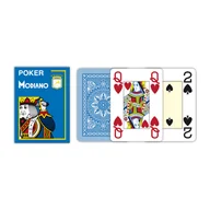 Zestawy do pokera - Modiano Modiano 4 rogi 100% karty plastikowe - jasno niebieskie - miniaturka - grafika 1