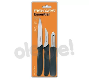 Fiskars ESSENTIAL 1024162 ZESTAW 3 NOŻY DO OBIERANIA STAL NIERDZEWNA HRC 53 - Noże kuchenne - miniaturka - grafika 1