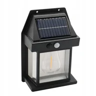 Lampy ogrodowe - Lampka SOLARNA Ogrodowa TARAS ŚCIENNA Elewacyjna 1200mAh 21cm XL Mocna IP65 - miniaturka - grafika 1