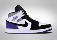 Koszykówka - Nike Air Jordan 1 Retro Mid Se Court Purple - miniaturka - grafika 1