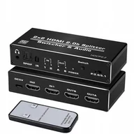 Kable - Matrix Hdmi 2.0 2X2 Switch Spliter Dolby Atmos 7.1 - miniaturka - grafika 1