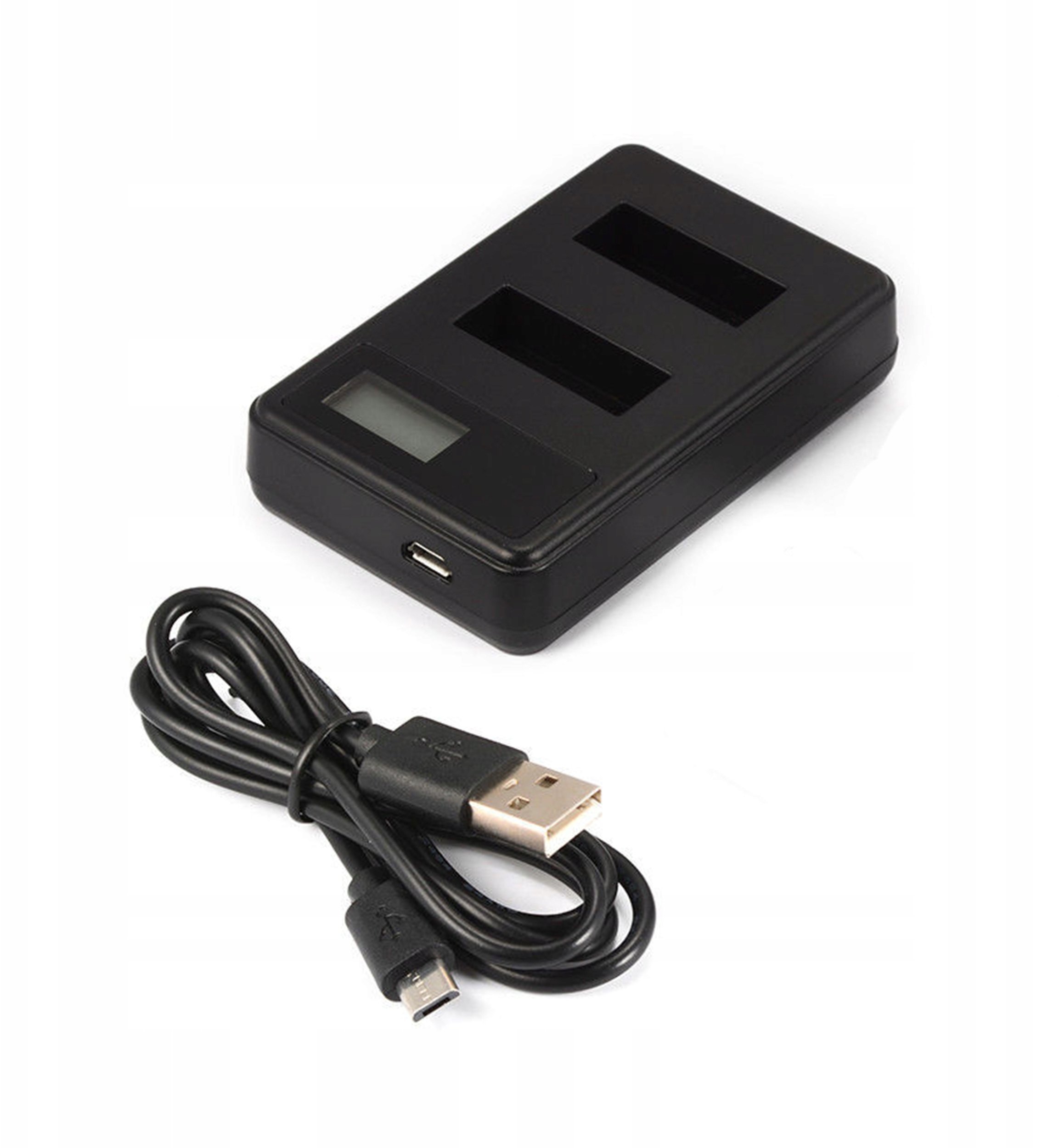 Ładowarka podwójna EKEN z LCD