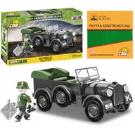 Klocki - Cobi 2405 SAMOCHÓD 1937 HORCH 901 KFZ.15   AUTO POJAZD AUTKO 185 EL. KOMPLET + PŁYTKA - miniaturka - grafika 1
