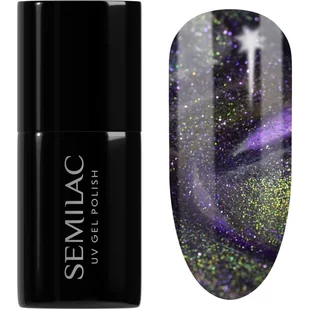 Semilac Lakier hybrydowy UV Hybrid, 825 Cyber Violet - Lakiery hybrydowe - miniaturka - grafika 1