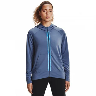 Damska bluza treningowa UNDER ARMOUR Rival Terry Taped FZ Hoodie - Bluzy sportowe damskie - miniaturka - grafika 1