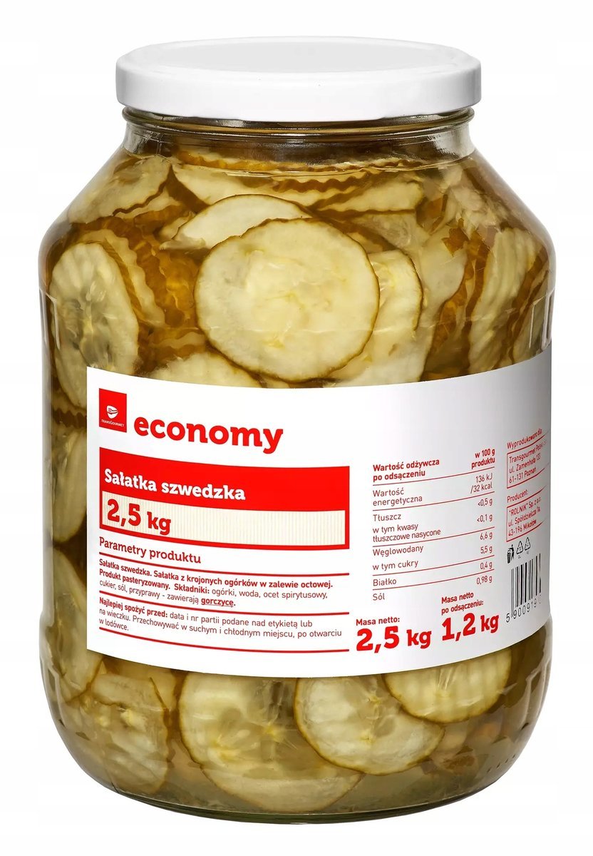 Sałatka szwedzka 2,5 kg