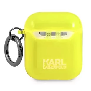 Karl Lagerfeld KLA2UCHFY AirPods cover żółty/yellow Choupette - Akcesoria do słuchawek - miniaturka - grafika 2