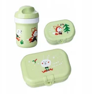 Miseczki i talerzyki dla dzieci - Zestaw: bidon 200 ml i śniadaniówka HOP ON AT HOME, 3-częściowy, KOZIOL - miniaturka - grafika 1