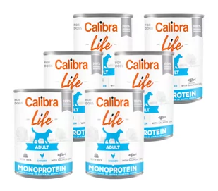 CALIBRA Dog Life Adult Chicken with rice 6x400g - Mokra karma dla psów - miniaturka - grafika 1