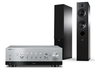 Yamaha R-N1000A (srebrny) + Tesi 5 (czarny) - Zestawy stereo - miniaturka - grafika 1