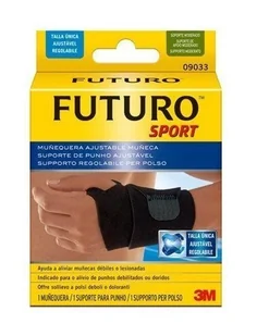 3M VISCOPLAST Futuro Sport opaska regulowana stabilizująca nadgarstek czarna - Ortezy, stabilizatory i opaski elastyczne - miniaturka - grafika 1