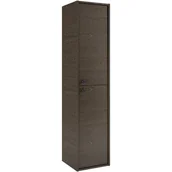 Szafki łazienkowe - Słupek łazienkowy wiszący Leo 35x35x155 cm brązowy orzech Hudson Roca - miniaturka - grafika 1