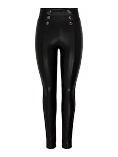 Legginsy - ONLY Women's ONLSTAR HW BUT Faux Leather PNT legginsy, czarne, XS/32, czarny, (XS) W / 32L - grafika 1