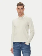 Koszulki męskie - BOSS Polo Peoxfordlong_1 50544845 Beżowy Regular Fit - miniaturka - grafika 1
