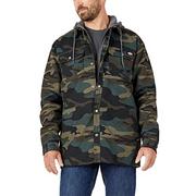 Kurtki męskie - Dickies Męska kurtka polarowa z kapturem kaczka koszula kurtka z hydroshield narzędzie robocze odzież wierzchnia, Hunter Green Camo, XXL - miniaturka - grafika 1