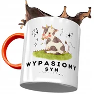 Kubki - Kubek Pomarańczowy Dla Syna Synusia na Prezent z Nadrukiem ze Zdjęciem+ Opakowanie na prezent (wzór 01) - miniaturka - grafika 1