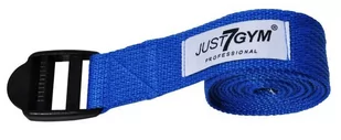 Pasek do jogi, stretchingu i ćwiczeń ogólnorozwojowych - wytrzymały materiał, regulacja długości (Just7Gym Yoga Belt) - Akcesoria do rehabilitacji - miniaturka - grafika 1