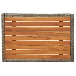 3-cz. zestaw wypoczynkowy do ogrodu, poduszki, szary rattan PE - Meble ogrodowe - miniaturka - grafika 5