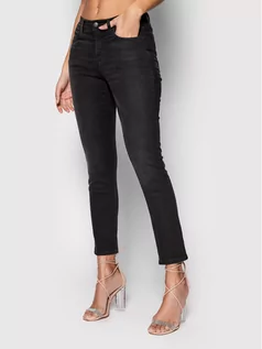 Spodnie damskie - Sisley Jeansy 4RR3575V7 Czarny Slim Fit - grafika 1