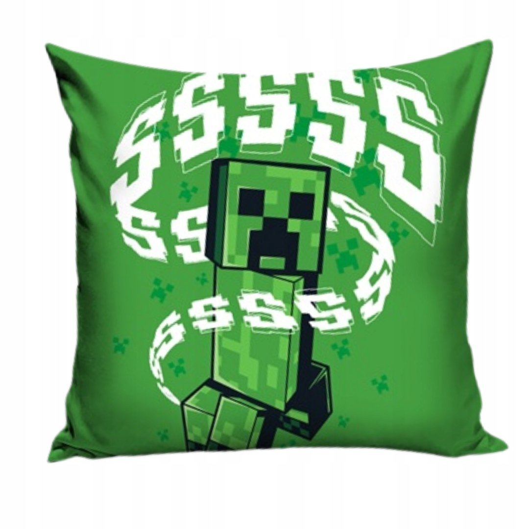 Poszewka Minecraft na Poduszkę Creeper Zielona Gamingowa Licencyjna