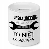 Skarbonki - Dla Obserwatora Skarbonka na Urodziny Na Prezent z Nadrukiem ze Zdjęciem + Opakowanie na prezent (wzór 01) - miniaturka - grafika 1