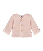Swetry damskie - Petit Bateau Unisex Baby A08BQ kardigan z dzianiny, różowy, solny, 18 miesięcy, Różowy sól, 18 Monate - miniaturka - grafika 1