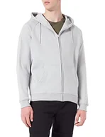 Bluzy męskie - Urban Classics Męska bluza z kapturem z zamkiem błyskawicznym, Lightassphalt, 3XL - miniaturka - grafika 1