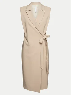 Imperial Sukienka koktajlowa ADOFHJZ Beżowy Slim Fit - Sukienki - miniaturka - grafika 1