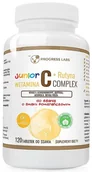 Witaminy i minerały dla sportowców - PROGRESS LABS PROGRESS LABS Witamina C-Complex + Rutyna Junior - 120 tabs Orange - miniaturka - grafika 1