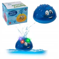 Zabawki do kąpieli - PŁYWAJĄCA FONTANNA KULA do wanny KĄPIELI tryska wodą ŚWIECI - miniaturka - grafika 1