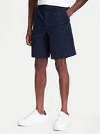 Spodenki męskie - Calvin Klein Jeans Szorty materiałowe LV040EM618 Granatowy Regular Fit - miniaturka - grafika 1
