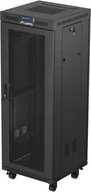Szafy rack - SZAFA INSTALACYJNA RACK STOJĄCA 19" 32U 600X600 CZARNA DRZWI PERFOROWANE LCD LANBERG FLAT PACK - miniaturka - grafika 1