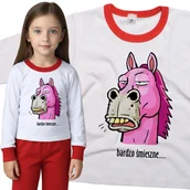 Piżamy dla dziewczynek - Piżama dziecięca Koń Bardzo Śmieszne Foch 86/92 - VoloDonum - miniaturka - grafika 1