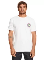 Koszulki męskie - Quiksilver Podstawowa koszulka męska biała S - miniaturka - grafika 1