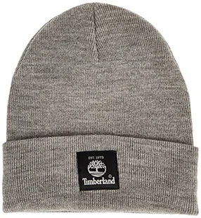 Timberland Męska czapka z daszkiem z tkanym logo na zimną pogodę, Light Heather Grey 2, jeden rozmiar - Czapki damskie - miniaturka - grafika 1