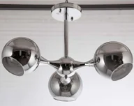 Lampy sufitowe - Lampa wisząca VEN Loftowa LAMPA sufitowa VEN C854-3 szklana OPRAWA modernistyczna chrom przydymiona - miniaturka - grafika 1