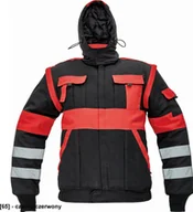 Odzież robocza - CERVA MAX WINTER RFLX WINTER JACKET - kurtka - czarny/czerwony 48 - miniaturka - grafika 1