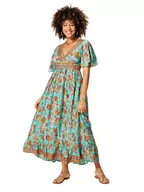 Sukienki - Aller Simplement Sukienka w kolorze turkusowo-pomarańczowym - miniaturka - grafika 1