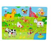 Układanki dla dzieci - UKŁADANKA DREWNIANA FARMA 72262 ARTYK - miniaturka - grafika 1