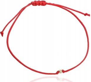 Złota bransoletka szczęścia sznurkowa złoto 585 - Bransoletki - miniaturka - grafika 1