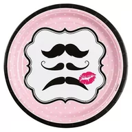 Naczynia i sztućce jednorazowe - Talerze papierowe jednorazowe Moustache 8 szt. - miniaturka - grafika 1