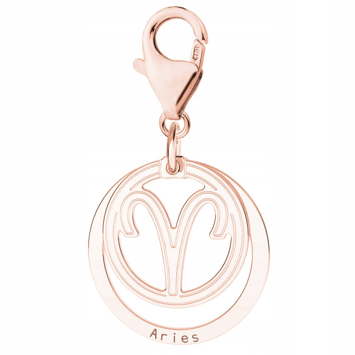 Zawieszka Pozłacana ze Znakiem Zodiaku Aries Znak Zodiaku Baran SREBRO 925