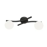 Lampy sufitowe - Opus lampa sufitowa 2xE14 czarna/opal 1390/2 - miniaturka - grafika 1