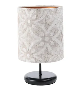 Czarna lampa stołowa z tkaninowym abażurem - 5X S364 Lenora - Lampy stojące - miniaturka - grafika 1