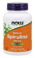 Suplementy naturalne - Now Foods Spirulina 500 mg (120 kaps.) - miniaturka - grafika 1