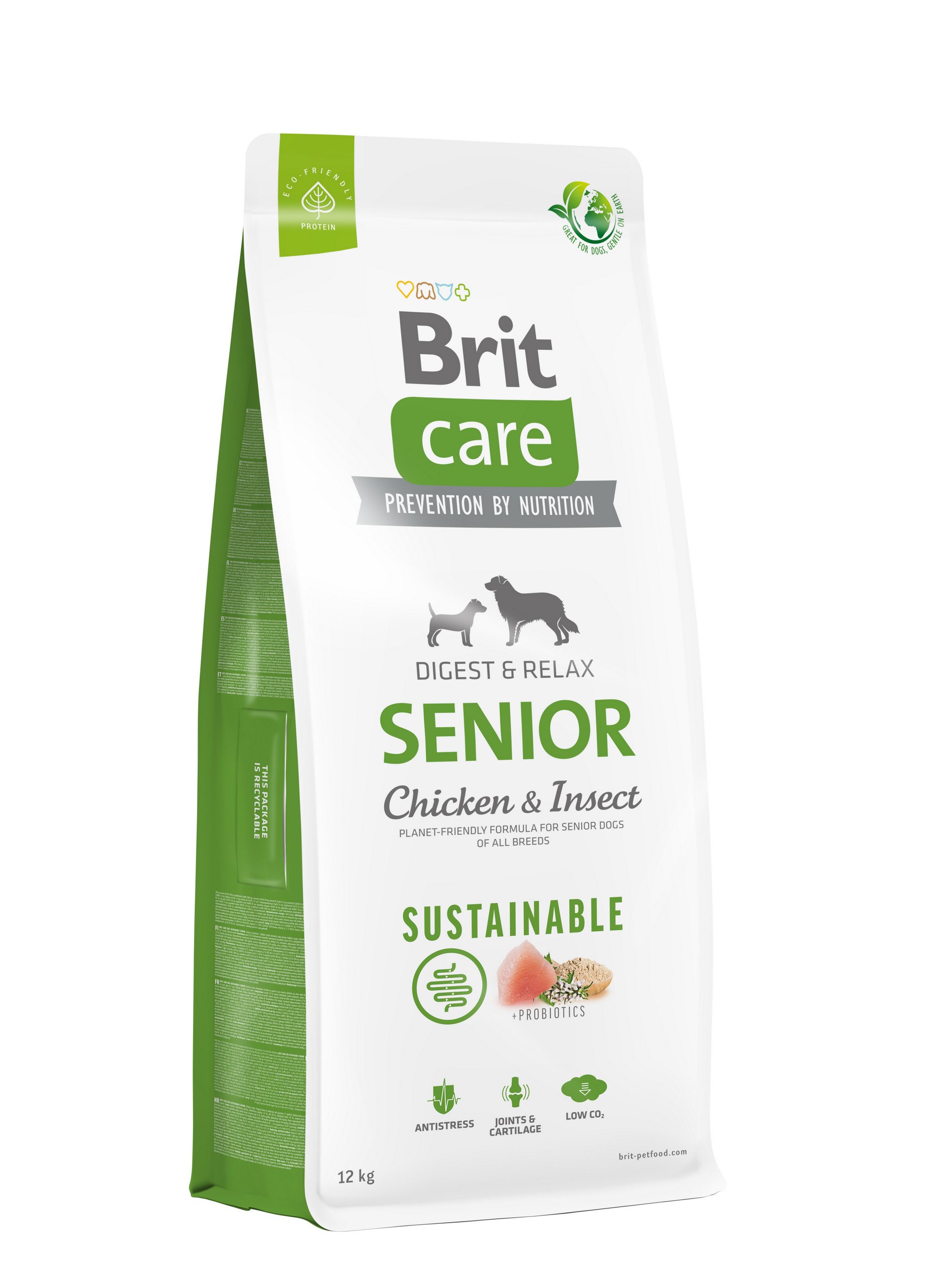 BRIT CARE Care Dog Sustainable Senior Chicken & Insect 12kg